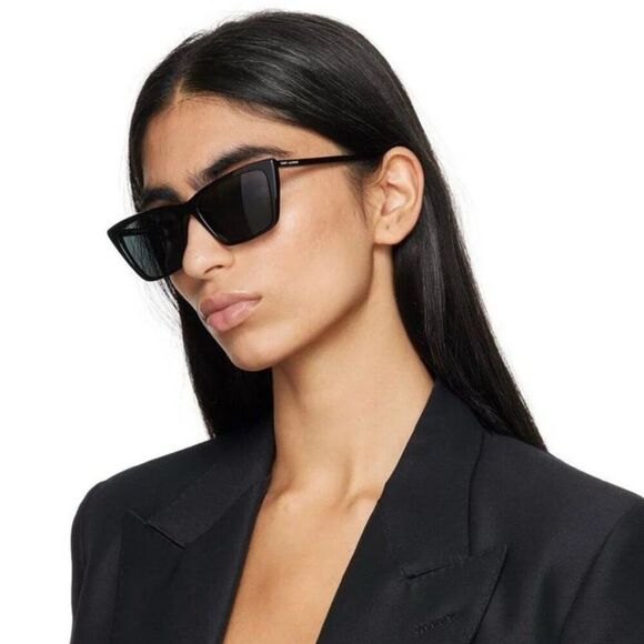 Saint Laurent Accessories - Saint Laurent Women Sunglasses Black Cat Eye SL737 MICA THIN 001 BRAND NEW